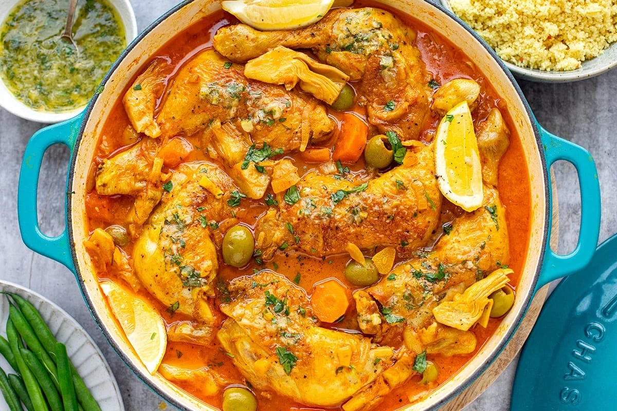 Chicken Tagine With Preserved Lemon Sauce