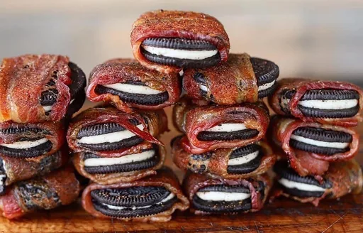 Smoked Bacon Wrapped Oreos