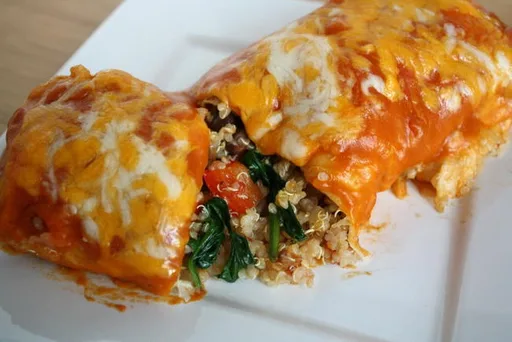 Vegetable Quinoa Enchiladas