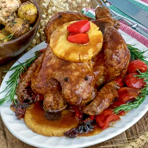 Pollo entero Hamonado