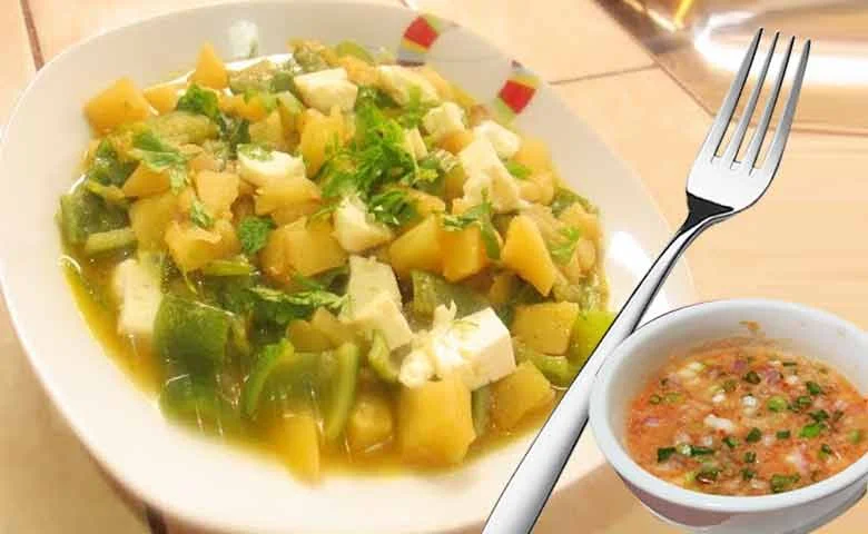 Ajiaco de Caigua Receta Peruana.