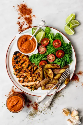 Pollo con salsa Peri-Peri con ajíes peruanos