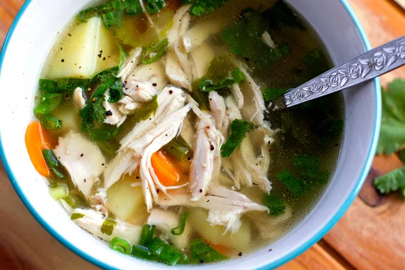 Receta de sopa de pollo paleo