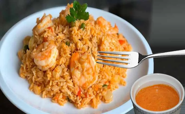 Arroz con Langostinos.