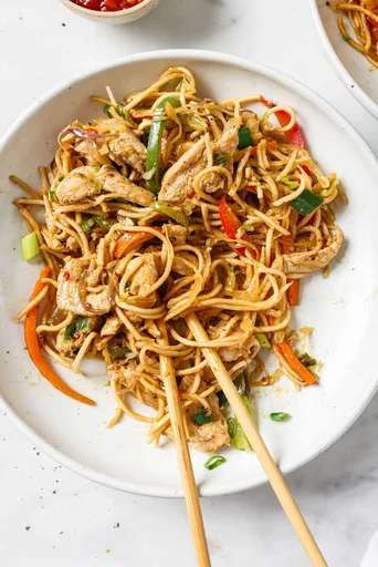 Fideos Hakka (Chow Mein estilo Desi)