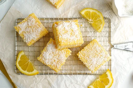 Coconut Lemon Slice (Gluten-Free, Low-Carb)