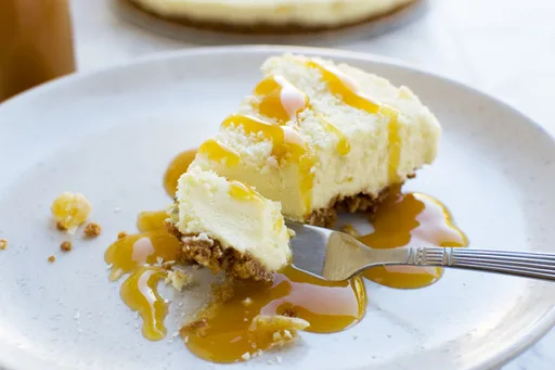 Tarta de Queso con Chocolate Blanco y Jengibre