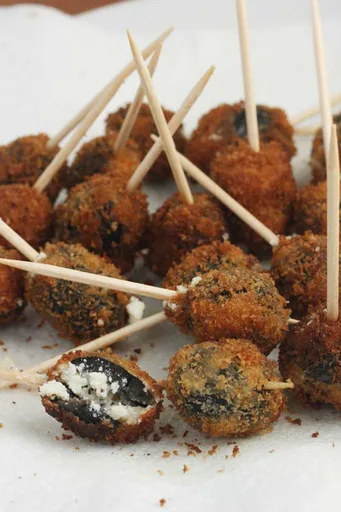 Greek fried olives