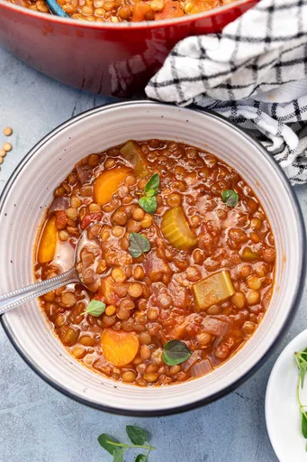 Sopa de lentejas griega fácil (Fakes)