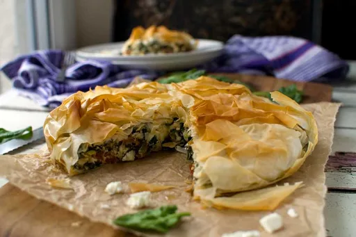 Greek Spinach And Feta Filo Pie
