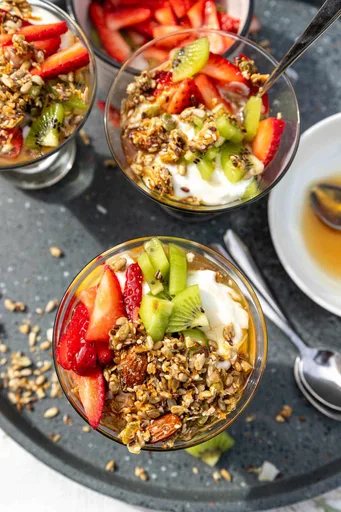 Parfait de yogur griego en 5 minutos