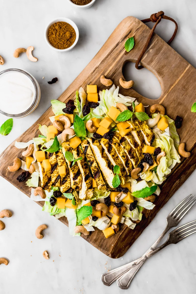 Curry Chicken Salad with Mango