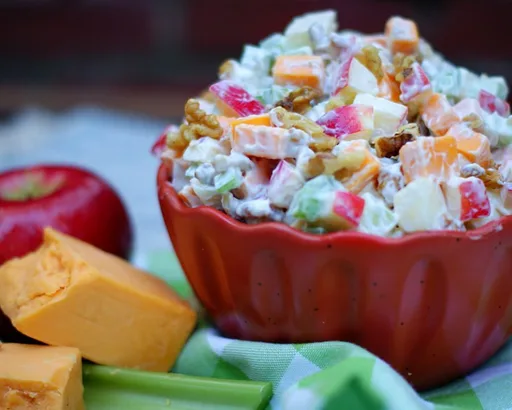 Apple, Cheese, Celery Salad
