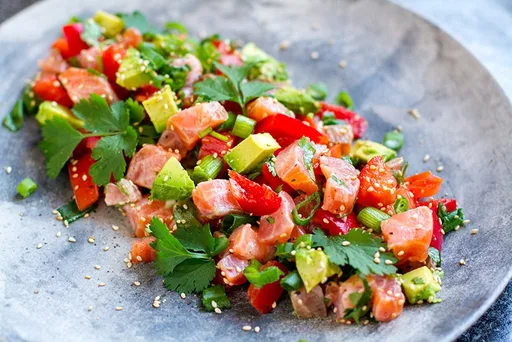Lomi-Lomi Salmon With Avocado