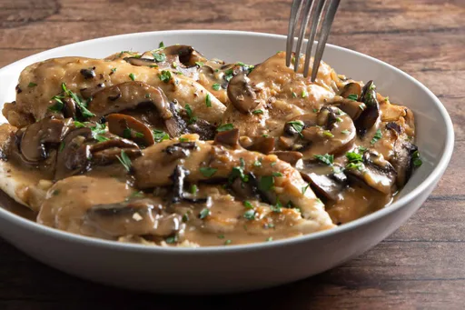 Pollo al Marsala en olla de presión