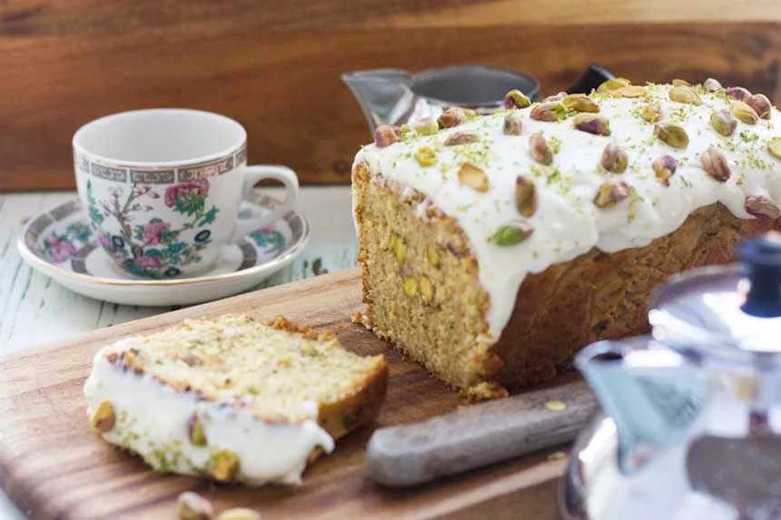 Courgette Cake With Lime And Pistachios