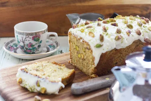 Courgette Cake With Lime And Pistachios