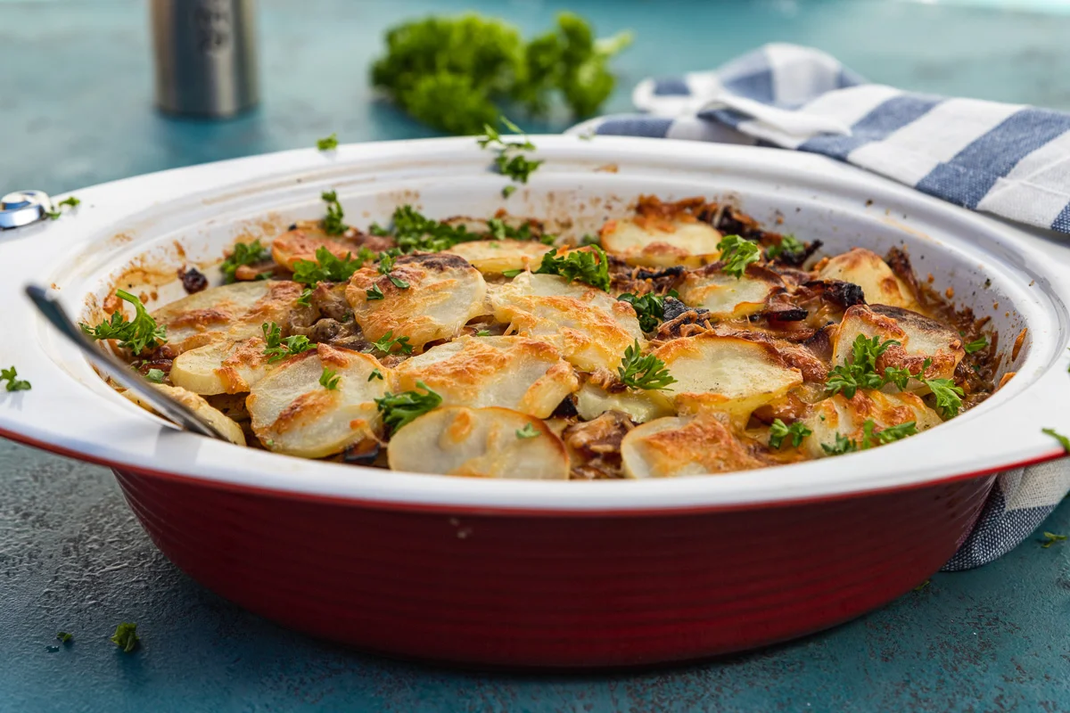 Potato Bake With Bacon (No cream!)