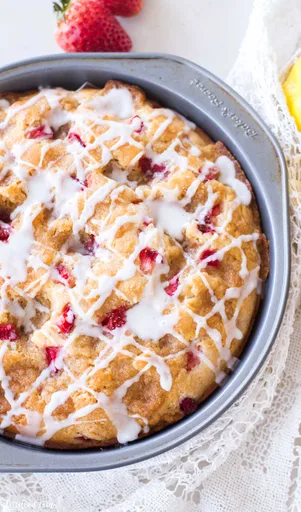 Strawberry Lemon Coffee Cake