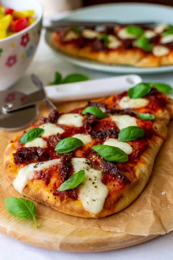 Pizza de Naan en Freidora de Aire en 10 Minutos (¡Súper Fácil!)