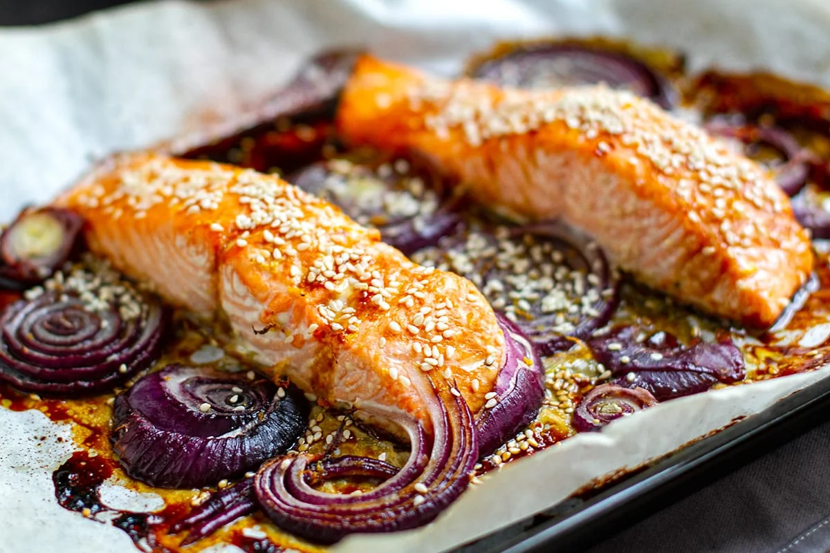 Orange Teriyaki Baked Salmon