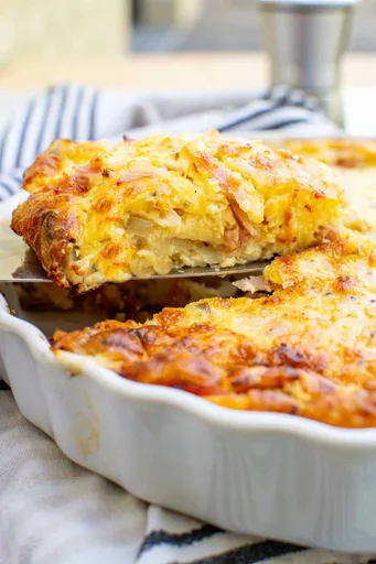 la mejor quiche sin masa (quiche imposible)