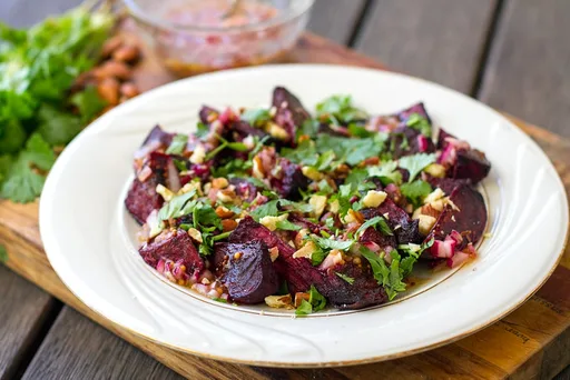 Roasted Beets In Vinaigrette