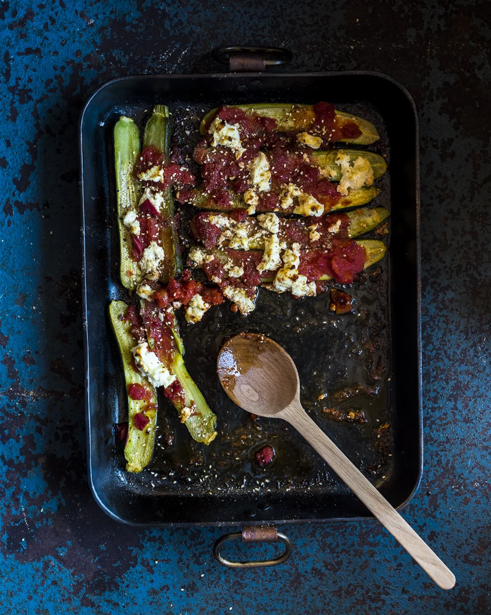 Baby Marrow and Ricotta Bake
