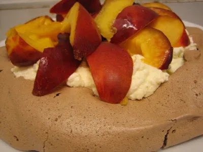 Pavlova de chocolate