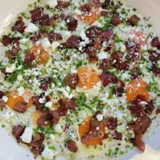 Creamy Herbed Bacon and Egg Skillet