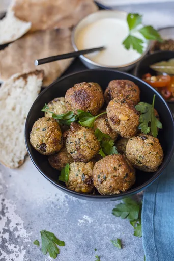 Cauliflower Koftas with Vegan Mayonnaise