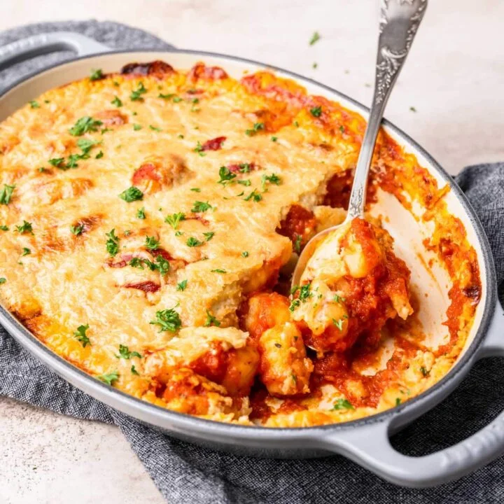Vegan Baked Gnocchi with Arrabbiata