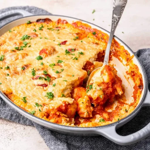 Ñoquis veganos al horno con salsa arrabbiata