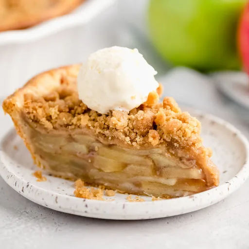 Tarta de manzana con crumble