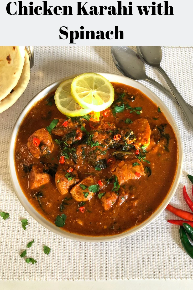 Chicken Karahi with Spinach