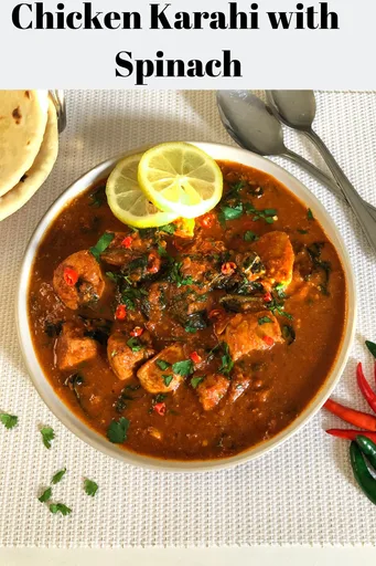 Karahi de Pollo con Espinacas