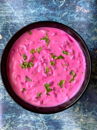 Beetroot Raita Recipe (Indian Beet Yogurt Dip)