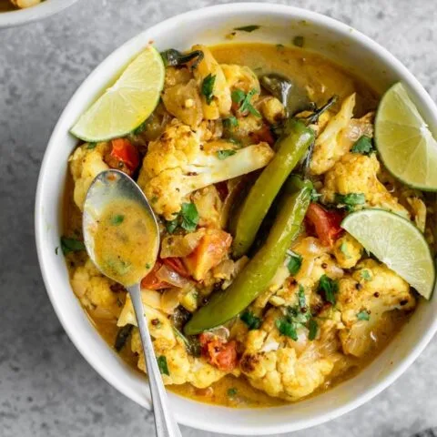 Cauliflower Moilee Curry