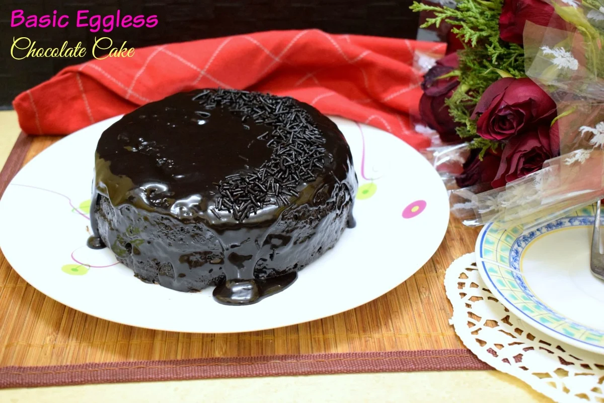 Basic Eggless Chocolate Cake