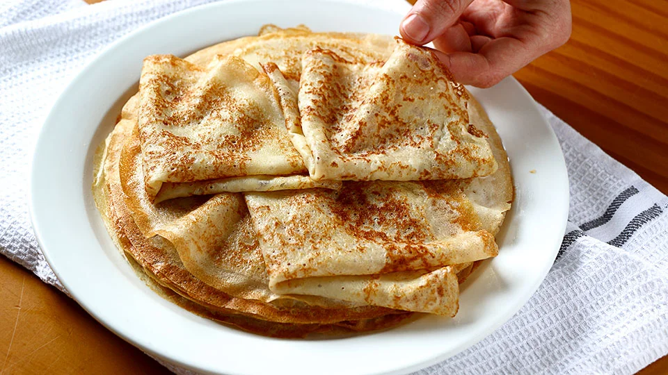 Crepes con agua hirviendo - Fácil y rápido