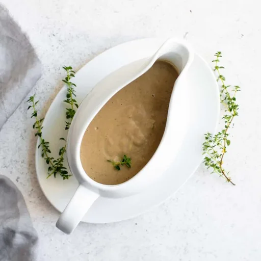 Salsa de champiñones vegana cremosa