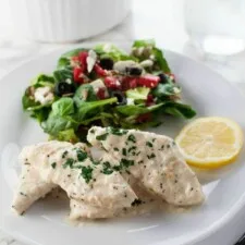 Pollo al jerez y limón