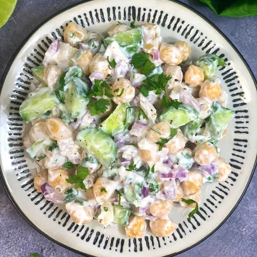 Chickpea Salad with Yogurt Dressing