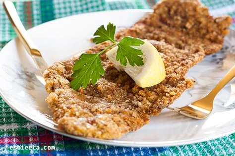 Sehr saftiges Kalbsschnitzel