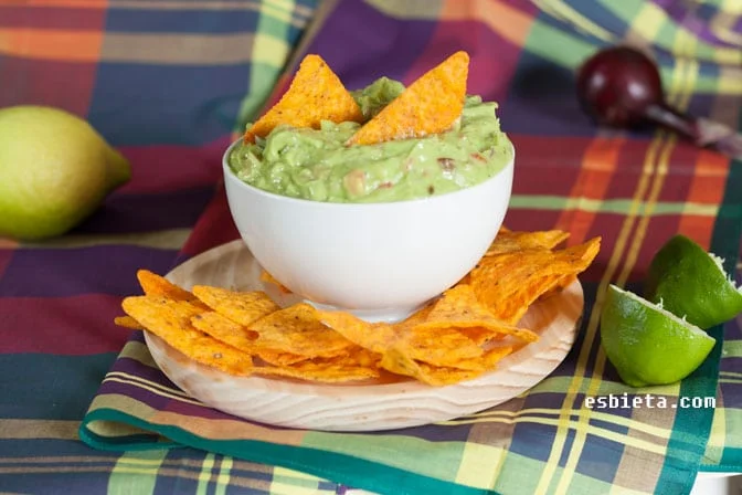 Receta de guacamole mexicano auténtico