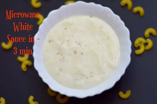 Easy Microwave White Sauce in 3 minutes (Bechamel Sauce)