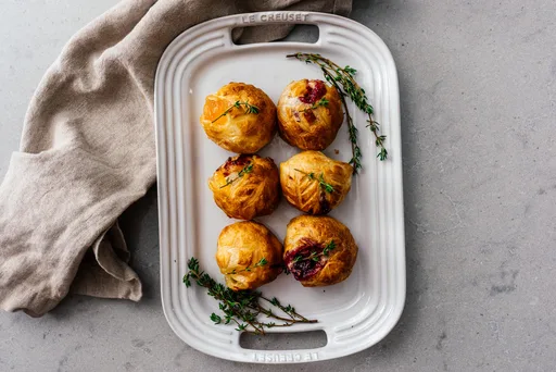 Mini bocados de queso brie al horno