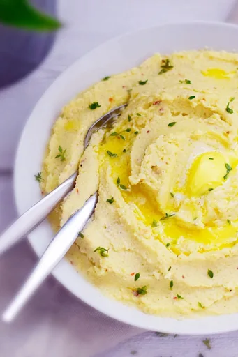 Puré de coliflor cremoso