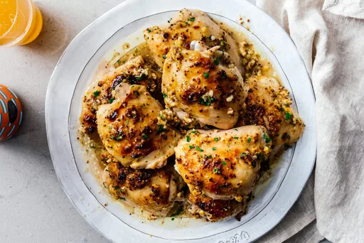 Muslos de pollo al horno