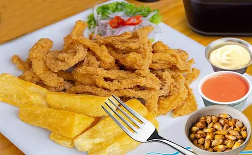 Chicharrón de Pota Receta Peruana.